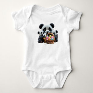 Panda-Bär-Ostern Baby Strampler