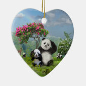 Panda-Bär-Paradies Keramik Ornament (Rechts)