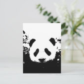 Panda Bär Postkarte (Stehend Vorderseite)