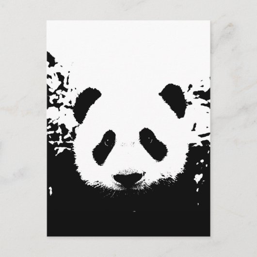 Panda Bär Postkarte (Vorderseite)