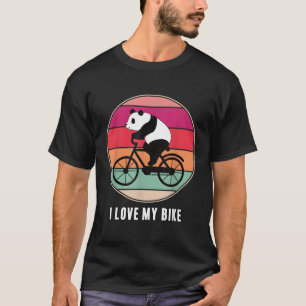 Panda Bär Radfahrer Bär Riesenrad Panda Fahrrad T-Shirt