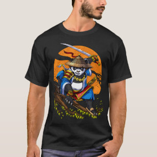 Panda-Bär-Samurai T-Shirt