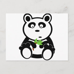 Panda Bär Schwarz-weißes Schicksal Geschenke Postkarte
