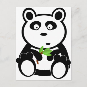 Panda Bär Schwarz-weißes Schicksal Geschenke Postkarte