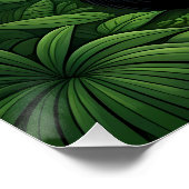 Panda Bär sitzt in einer Reinigung des Dschungels Poster (Ecke)