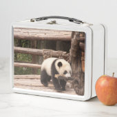 Panda Bär spielend Metal Lunchbox (Beispiel)