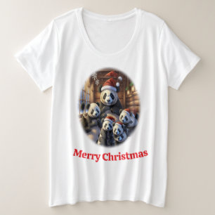 Panda-Bär-T-Shirts Große Größe T-Shirt