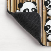 Panda-Bär u. BambusMousepad Mousepad (Ecke)