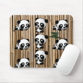 Panda-Bär u. BambusMousepad Mousepad (Mit Mouse)