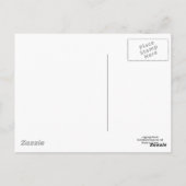 Panda Bär und rosa Zinnia Blume Postkarte (Rückseite)