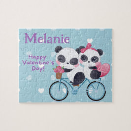 Panda Bär Valentins- benutzerdefiniertes Kinderpuz Puzzle