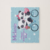Panda Bär Valentins- benutzerdefiniertes Kinderpuz Puzzle (Vertikal)