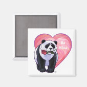 Panda Bär Valentinstag Magnet (Vorderseite/Rückseite)