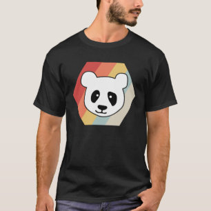 Panda Bär Vintage Tier Retro Tiere Panda T-Shirt