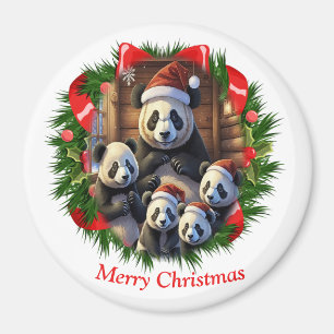 Panda Bär Weihnachten Magnet