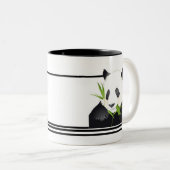 Panda-Bär Zweifarbige Tasse (VorderseiteRechts)