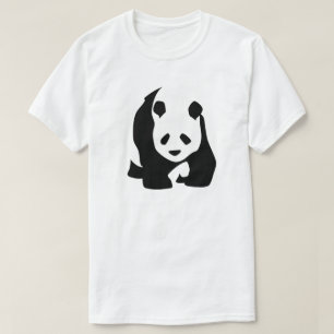 Panda-Bären, baissetendenziös, CUB, Schwarzweiss T-Shirt