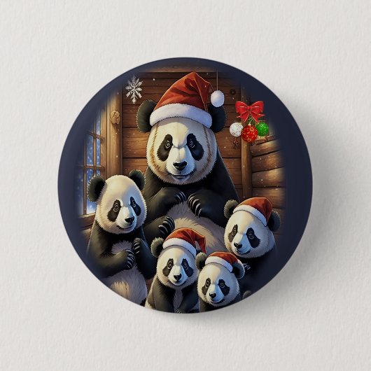 Panda Bären Button (Vorderseite)