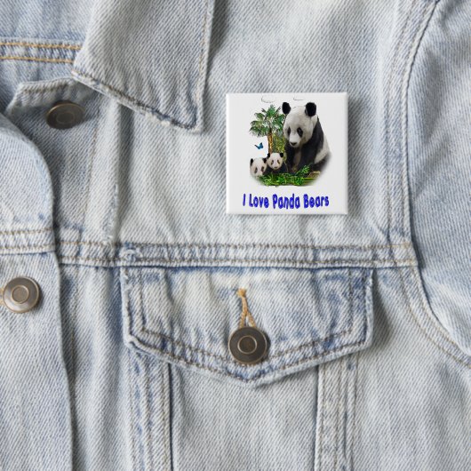 Panda Bären Button (Beispiel)