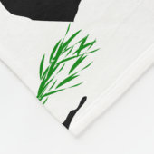 Panda Bären Design. Fleecedecke (Ecke)