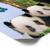 Panda Bären-Designs Poster (Ecke)