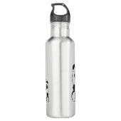 Panda-Bären Edelstahlflasche (Rückseite)