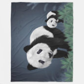 Panda Bären Fleecedecke (Vorderseite)
