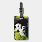 Panda-Bären Gepäckanhänger (Vorderseite vertikal)