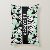 Panda-Bären grafisch personifizieren Zierkissen (Vorderseite(Vertikal))