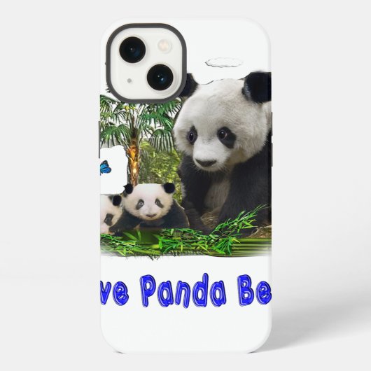 Panda-Bären iPhone Hülle (Rückseite)