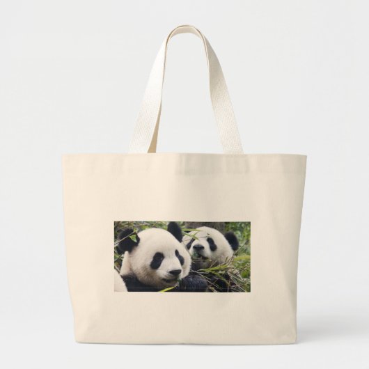 Panda-Bären Jumbo Stoffbeutel (Vorne)