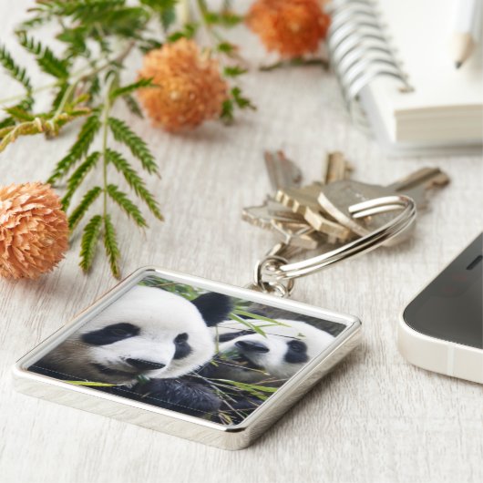 Panda-Bären Schlüsselanhänger (Seite)