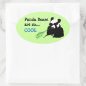 Panda Bären sind so Coole Aufkleber (Tasche)