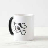 Panda Bären Skull und Crossbones Verwandlungstasse (Vorderseite Links)