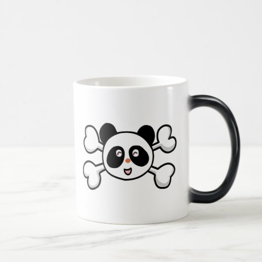 Panda Bären Skull und Crossbones Verwandlungstasse (Rechts)