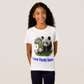 Panda Bären T-Shirt (Vorne ganz)