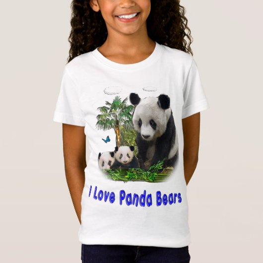 Panda Bären T-Shirt (Vorderseite)