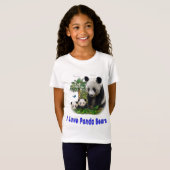 Panda-Bären T-Shirts (Vorne ganz)