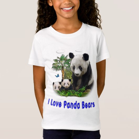 Panda-Bären T-Shirts (Vorderseite)