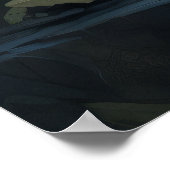 Panda Bären und Blume Poster (Ecke)