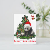 Panda Bären Weihnachten (Stehend Vorderseite)