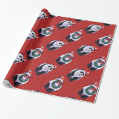 Panda Bären Weihnachten Geschenkpapier (Ungerollt)