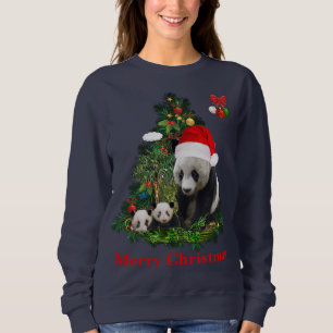Panda Bären Weihnachten Sweatshirt