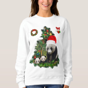 Panda Bären Weihnachts-T - Shirt