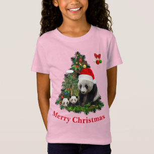 Panda-Bären-Weihnachts-T-Shirt T-Shirt