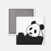 Panda-BärenfresMagnet Magnet (Vorderseite/Rückseite)