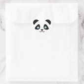 Panda Bärengesicht Runder Aufkleber (Tasche)