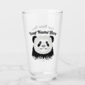 Panda-Bärenglas Glas (Rückseite)
