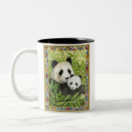 Panda Bärenkaffee-Tasse Zweifarbige Tasse (Links)
