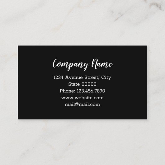 Panda Bärenkarte Visitenkarte (Rückseite)